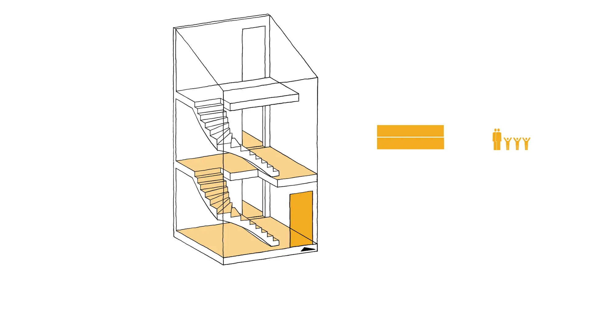 Les portes palières ont simplement été supprimées.