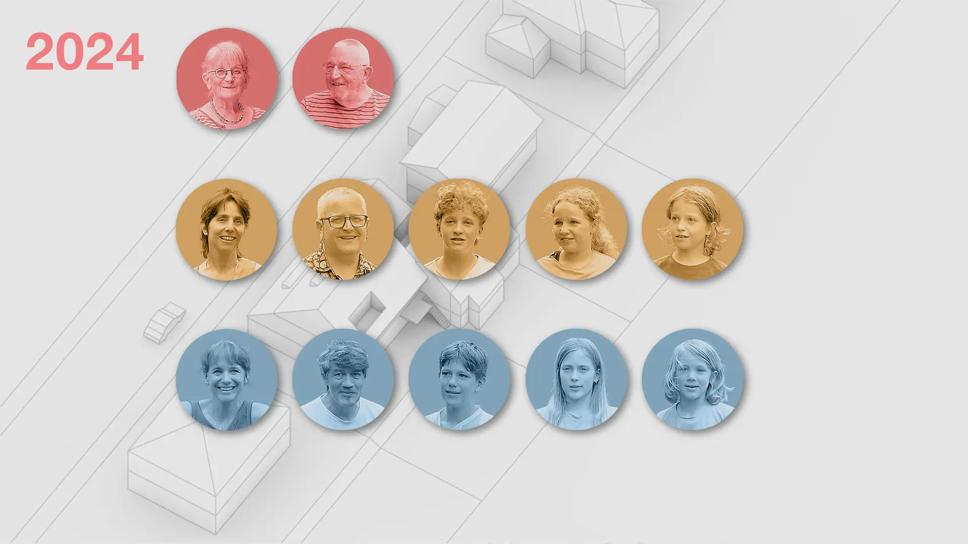 6 adultes et 6 enfants habitent aujourd'hui la maison!