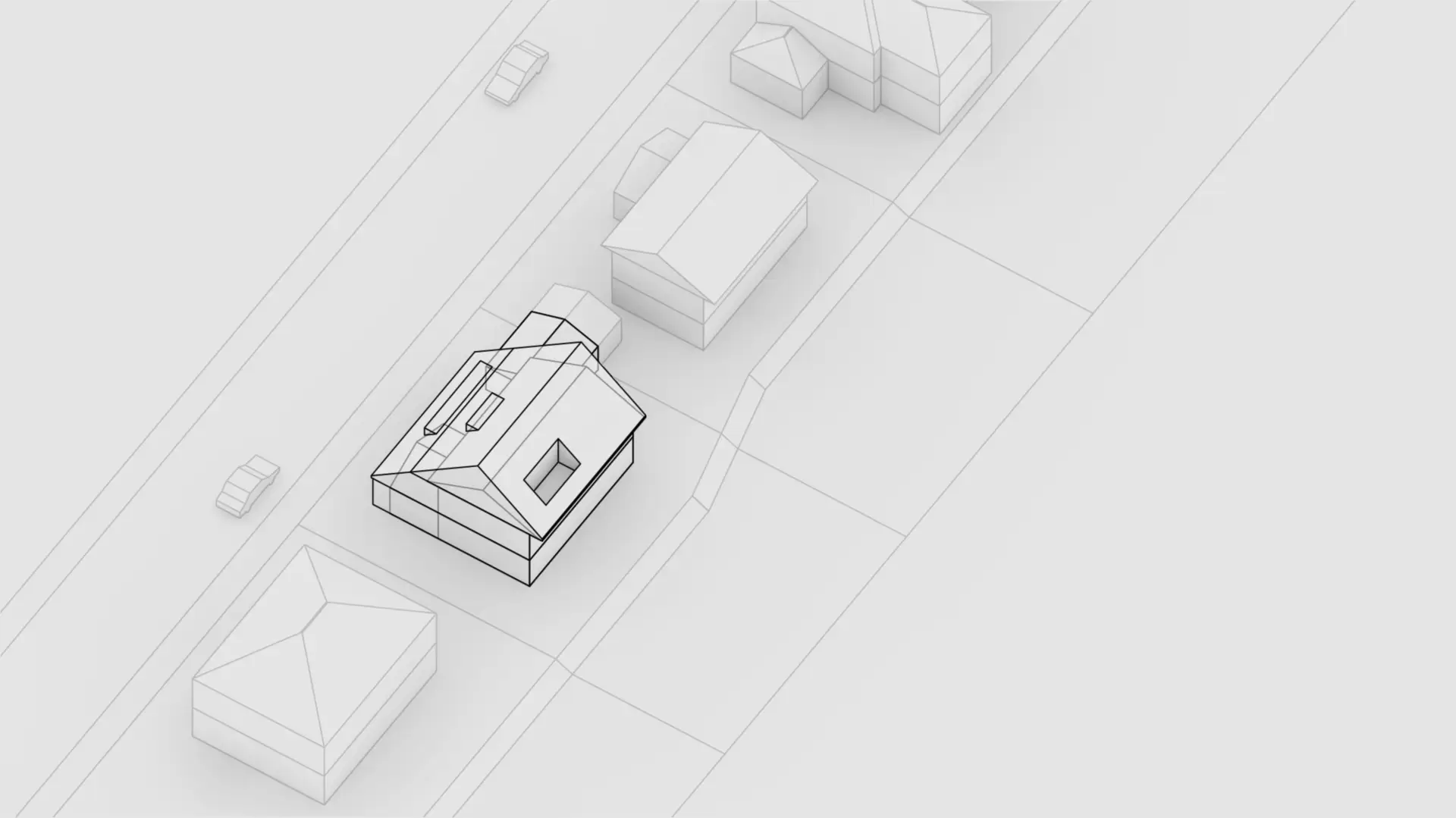 Une nouvelle grande toiture chapeaute la maison existante.