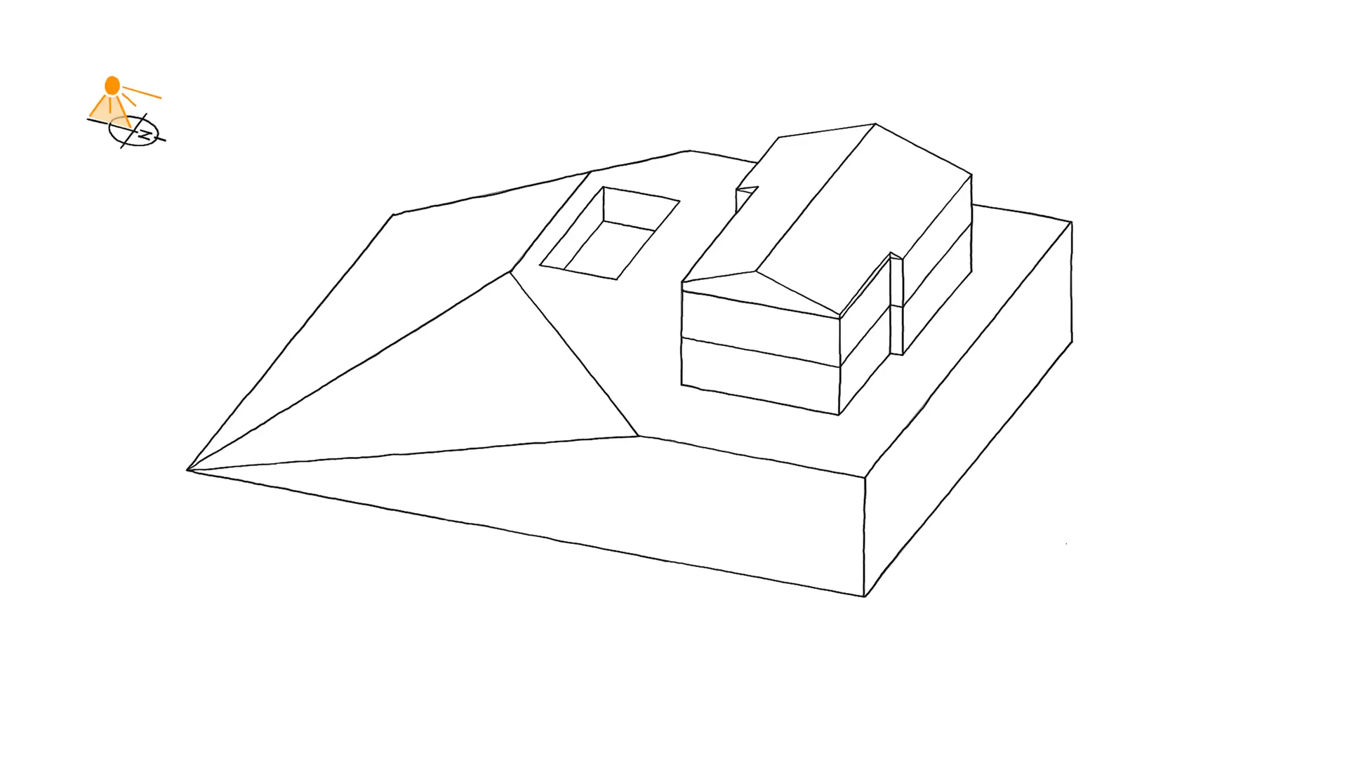 La maison B est située à Lucerne.