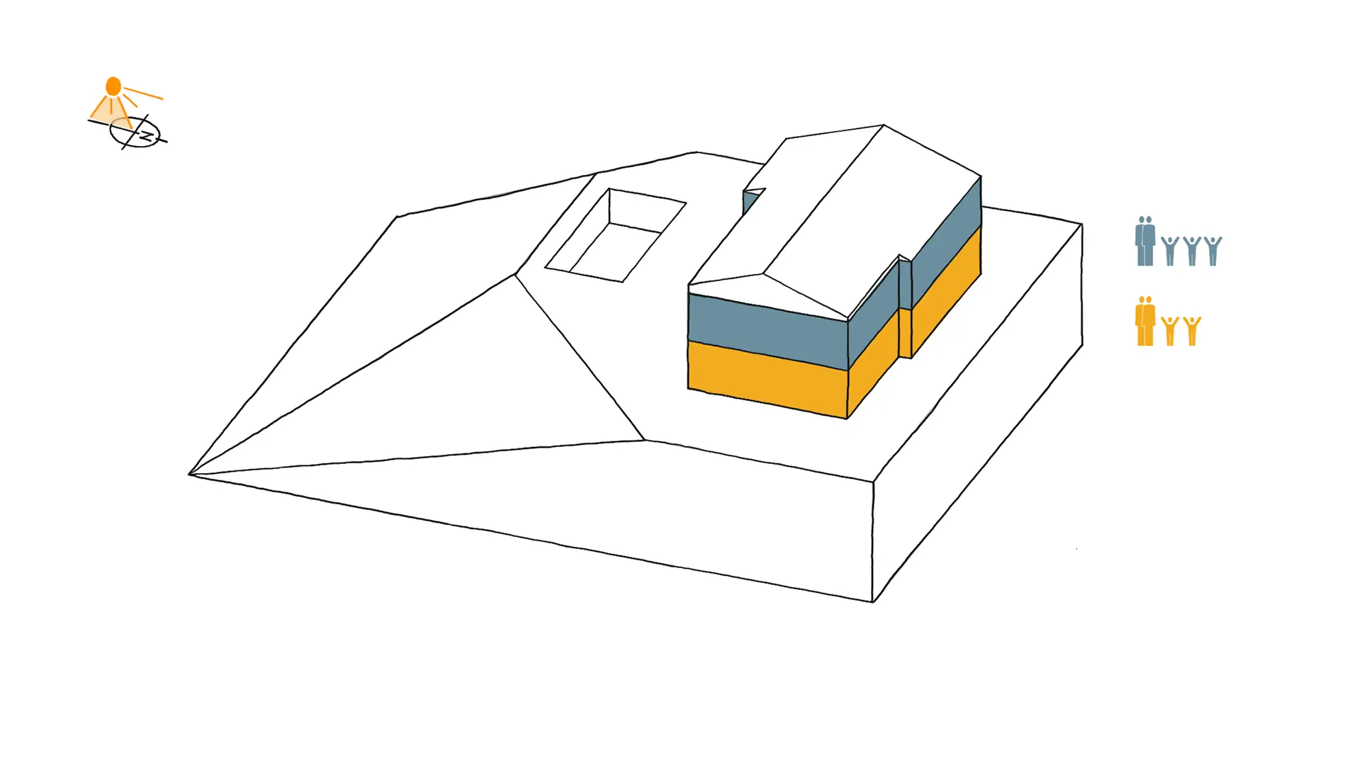 À l’origine, elle a été planifiée pour deux familles.
