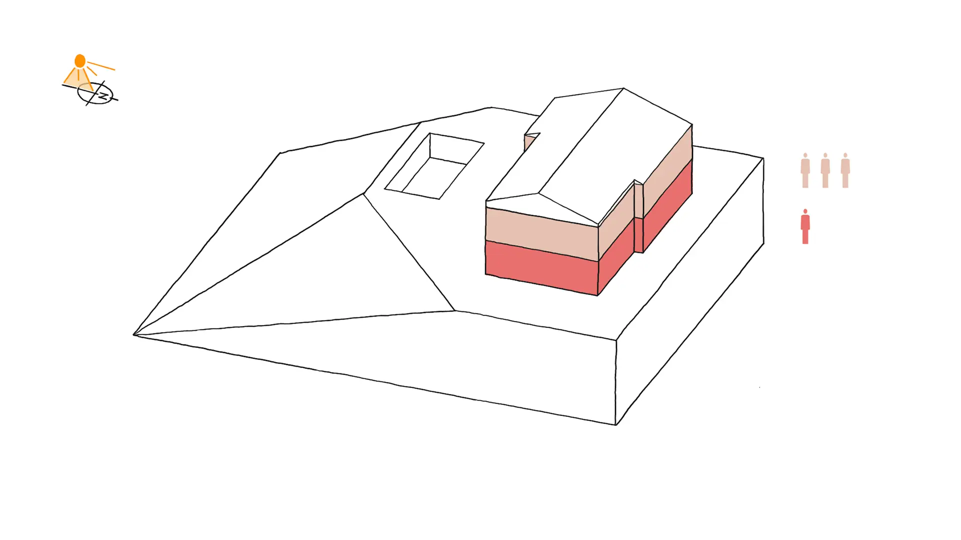 Plus tard, le premier étage est séparé pour y loger les enfants devenus jeunes adultes.